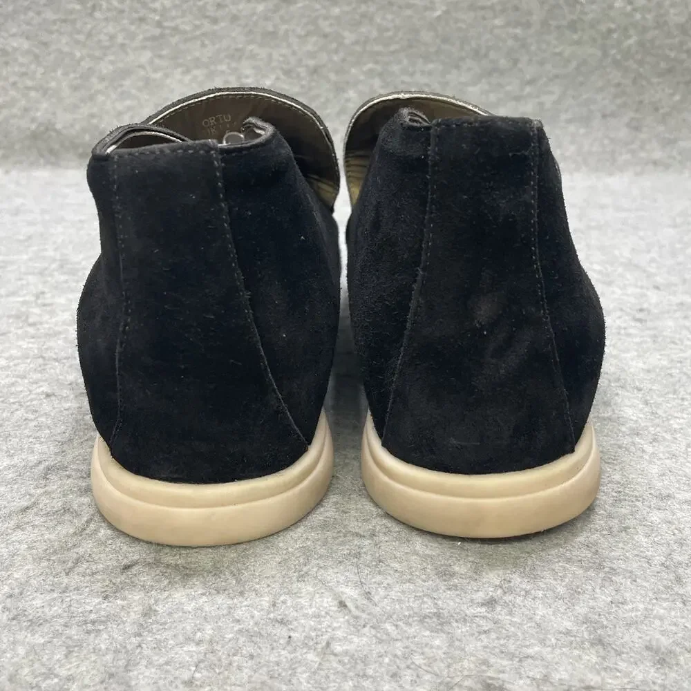 Conzuri Porto Noir Height Boost Loafers Mens US 12 EU 46 Black Suede Slip On
